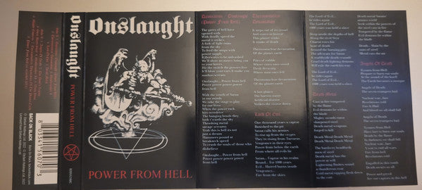 Onslaught (2) : Power From Hell (Album,Reissue,Stereo)