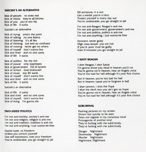 Suicidal Tendencies : Suicidal Tendencies (Album,Reissue)