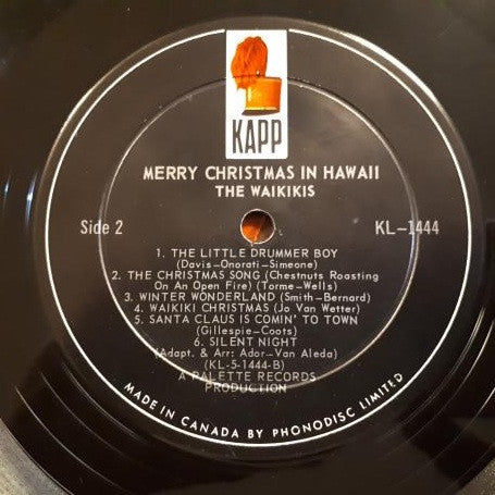 Waikiki's, The : Merry Christmas In Hawaii (LP,Album,Mono)