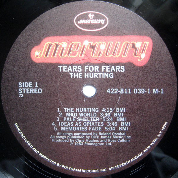 Tears For Fears : The Hurting (LP,Album)