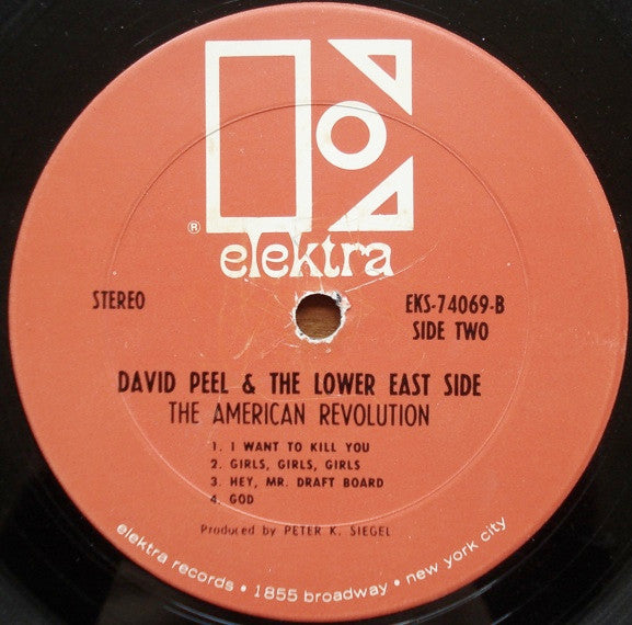 David Peel & The Lower East Side : The American Revolution (LP,Album,Stereo)