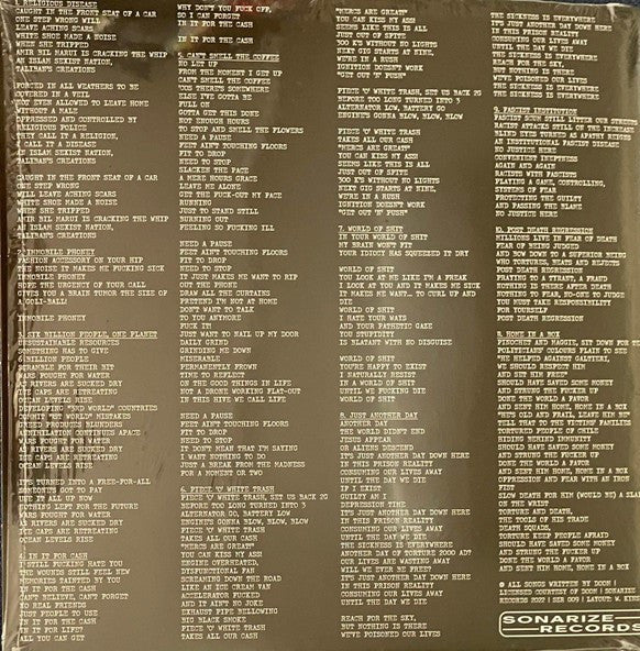 Doom (2) : World Of Shit (LP,Album,Reissue,Remastered,Stereo)