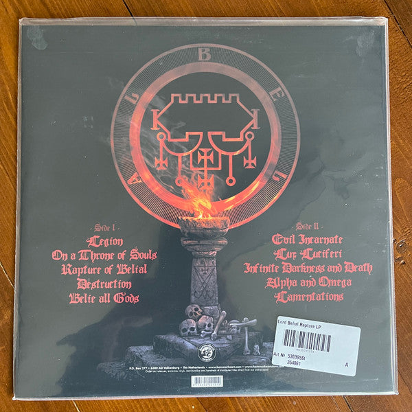 Lord Belial : Rapture (LP,Album)