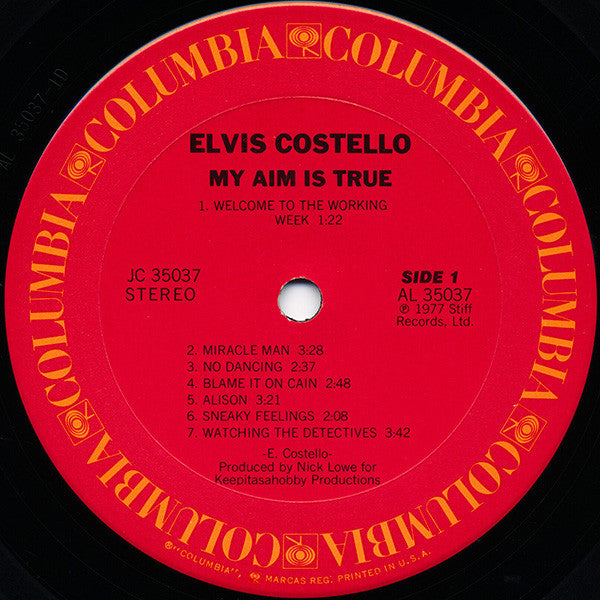 Elvis Costello : My Aim Is True (LP,Album,Stereo)