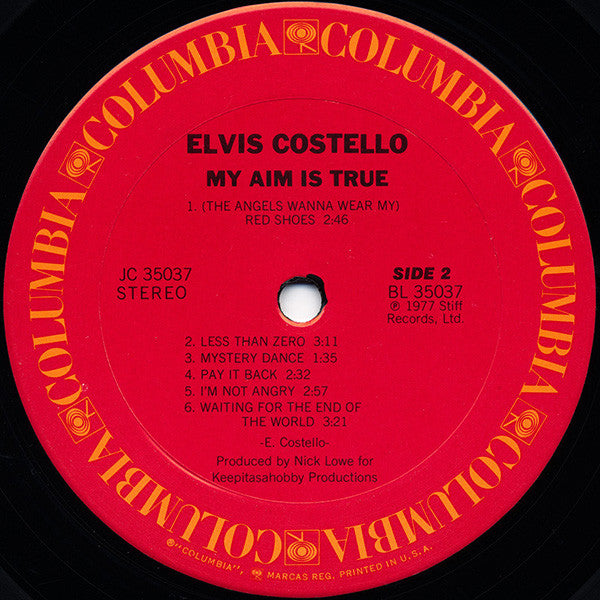 Elvis Costello : My Aim Is True (LP,Album,Stereo)
