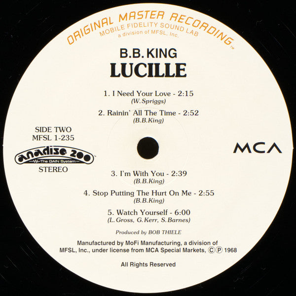 B.B. King : Lucille (LP,Album,Limited Edition,Numbered,Reissue,Remastered,Stereo)