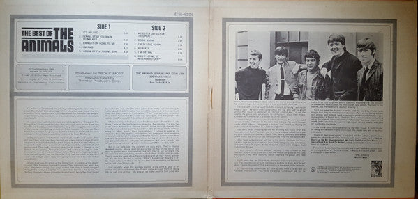 Animals, The : The Best Of The Animals (LP,Compilation,Mono)