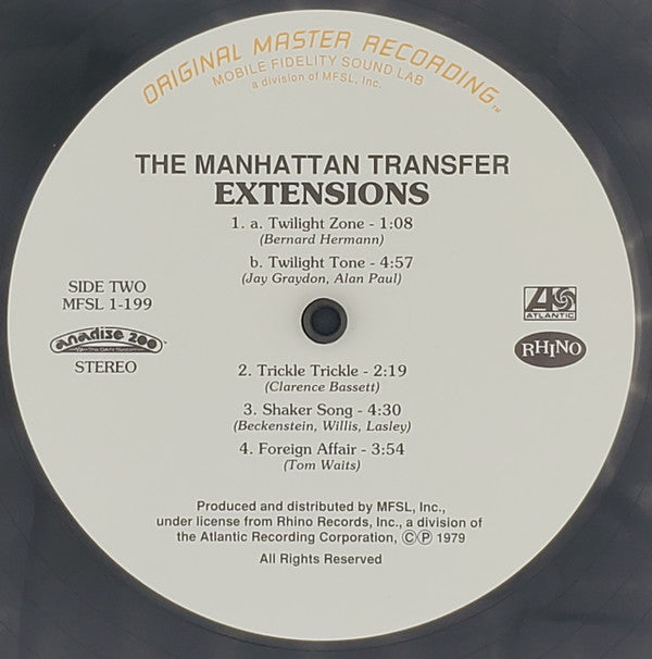 Manhattan Transfer, The : Extensions (LP,Limited Edition,Numbered,Reissue,Remastered,Stereo)