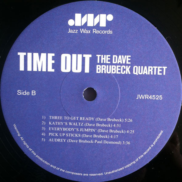 Dave Brubeck Quartet, The : Time Out (LP,Album,Limited Edition,Reissue,Remastered,Stereo)