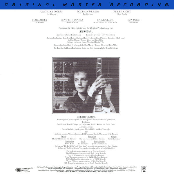 Lee Ritenour : Captain Fingers (LP,Album,Limited Edition,Reissue,Remastered)