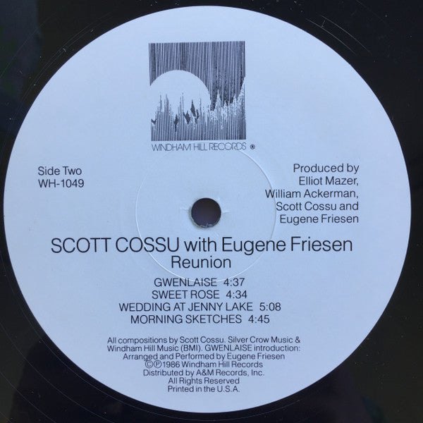 Scott Cossu With Eugene Friesen : Reunion (LP,Album)