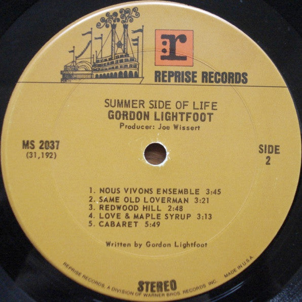 Gordon Lightfoot : Summer Side Of Life (LP,Album,Stereo)
