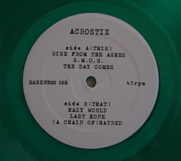 Acrostix : (A Chain Of) Hatred (12",45 RPM,Mini-Album,Repress)