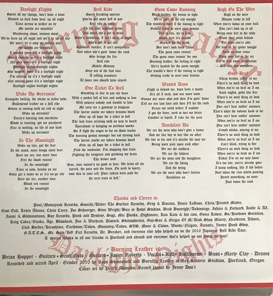 Burning Leather : Daylight Nights (LP,Album,Reissue)