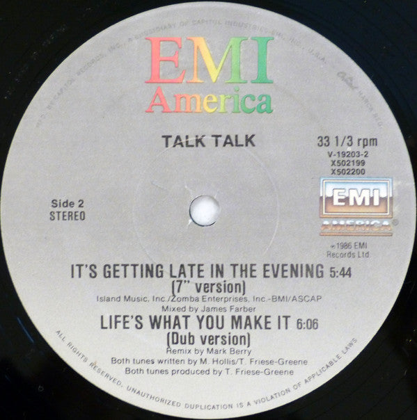 Talk Talk : Life's What You Make It (Extended Dance Version) (12",33 ⅓ RPM,Single)