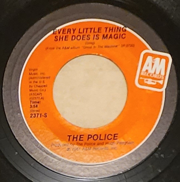 Police, The : Every Little Thing She Does Is Magic (7",Single,Styrene,Stereo)