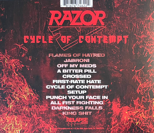 Razor (2) : Cycle Of Contempt (Album)