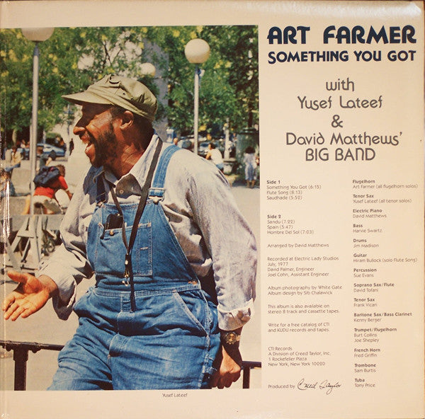 Art Farmer With Yusef Lateef & David Matthews Orchestra : Something You Got (LP,Album)