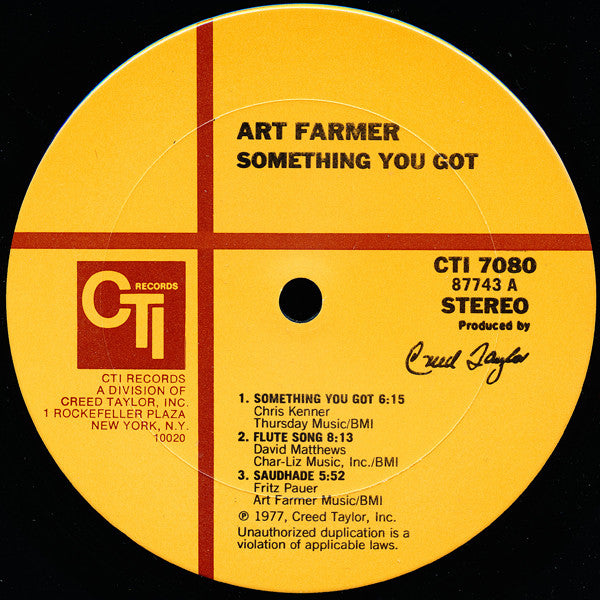 Art Farmer With Yusef Lateef & David Matthews Orchestra : Something You Got (LP,Album)