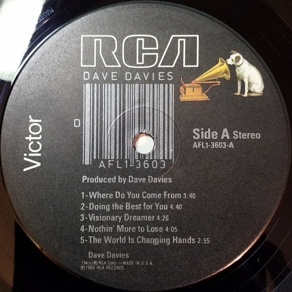 Dave Davies : AFL1-3603 (LP,Album)
