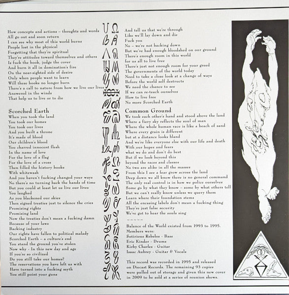 Balance Of The World : Balance Of The World (10",EP,White Label)
