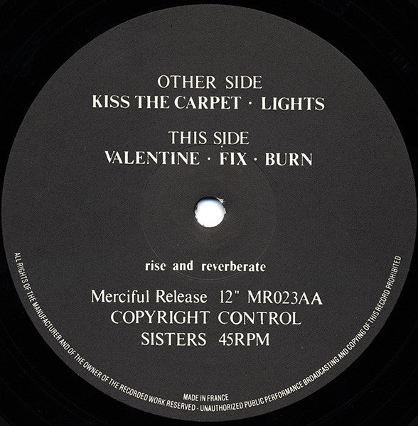 Sisters Of Mercy, The : The Reptile House E.P. (12",EP,45 RPM)