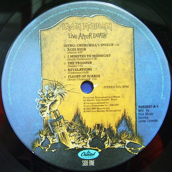 Iron Maiden : Live After Death (LP,Album,Club Edition)