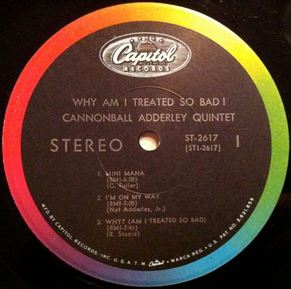 Cannonball Adderley Quintet, The : Why Am I Treated So Bad! (LP,Album,Stereo)