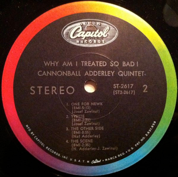 Cannonball Adderley Quintet, The : Why Am I Treated So Bad! (LP,Album,Stereo)