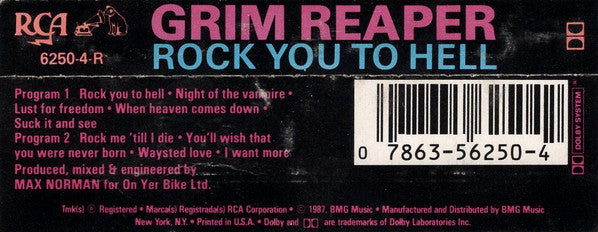 Grim Reaper (3) : Rock You To Hell (Album)