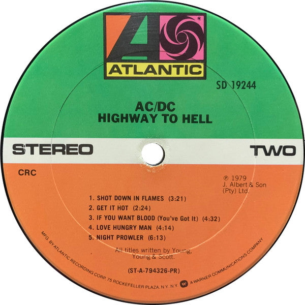 AC/DC : Highway To Hell (LP,Album,Club Edition)