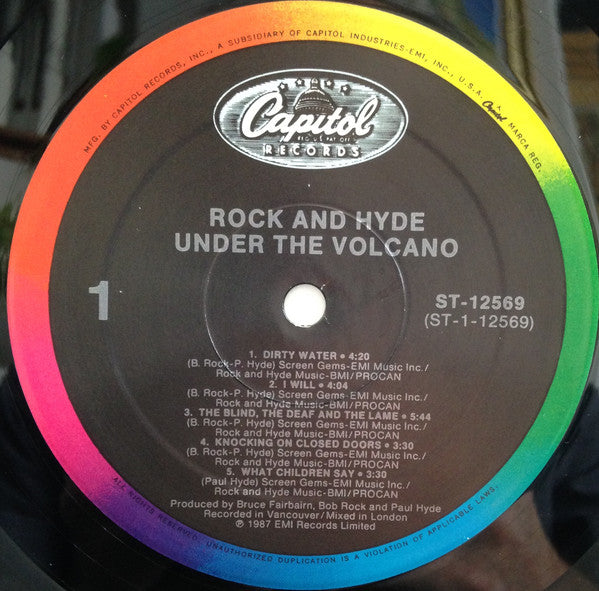 Rock And Hyde : Under The Volcano (LP,Album)