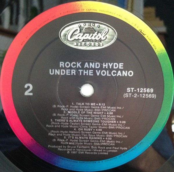 Rock And Hyde : Under The Volcano (LP,Album)