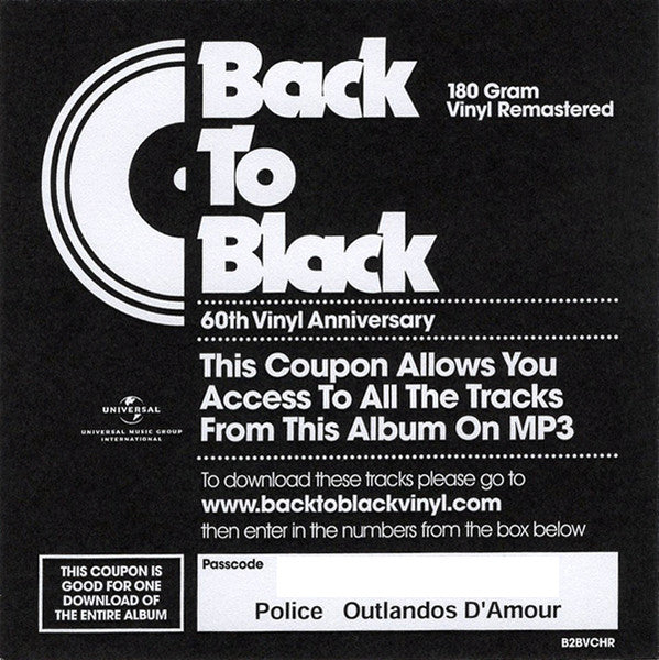 Police, The : Outlandos D'Amour (LP,Album,Misprint,Reissue,Stereo)