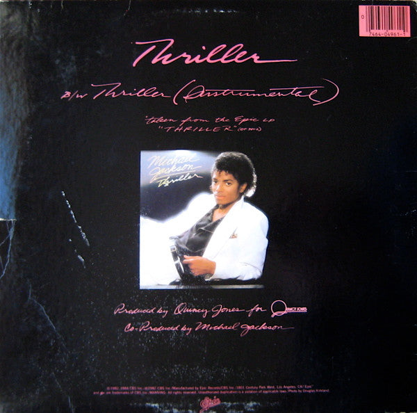 Michael Jackson : Thriller (12",33 ⅓ RPM,Single)