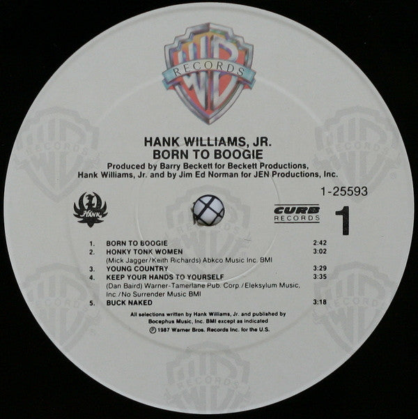 Hank Williams Jr. : Born To Boogie (LP,Album,Stereo)