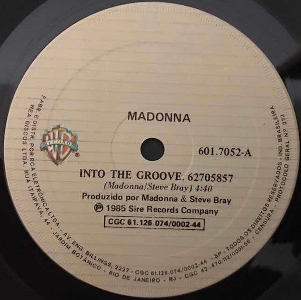 Madonna : Into The Groove (7",Single)