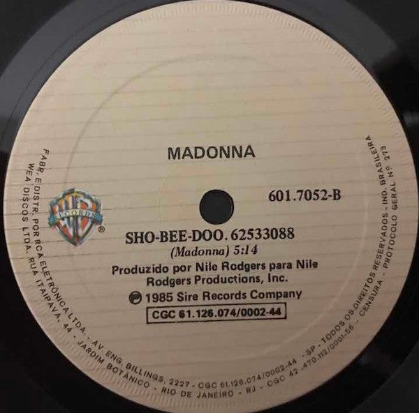 Madonna : Into The Groove (7",Single)