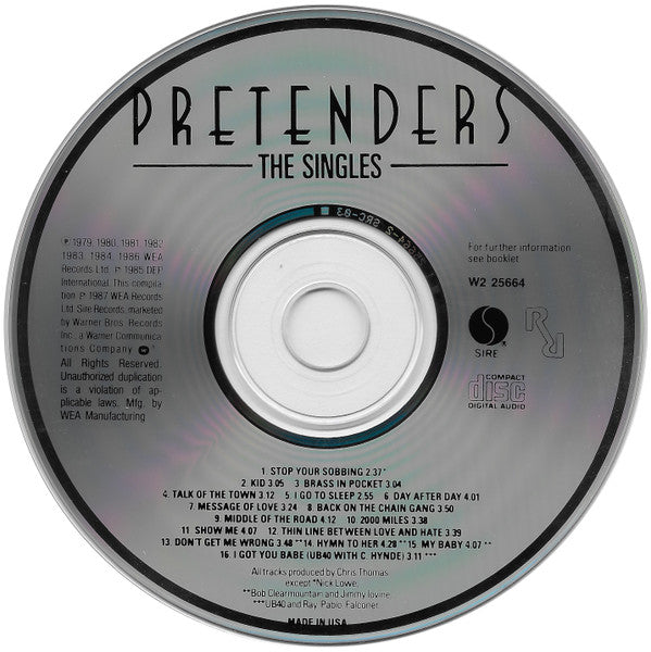 Pretenders, The : The Singles (Compilation,Club Edition)