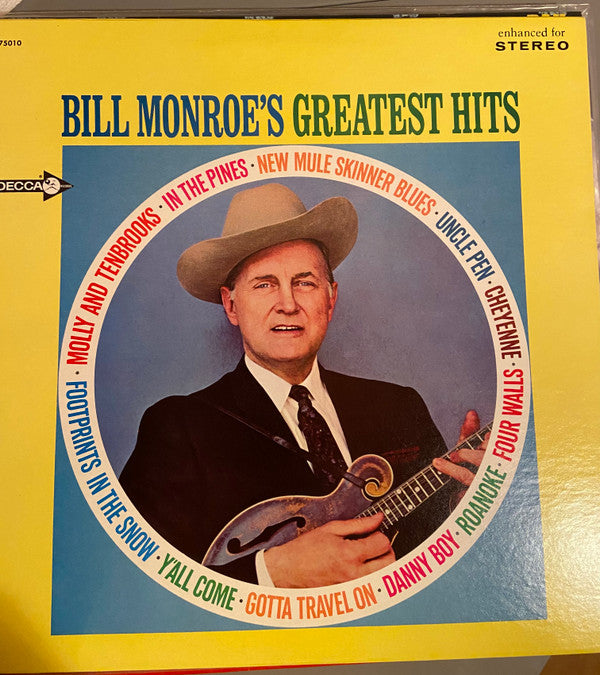 Bill Monroe : Bill Monroe's Greatest Hits (LP,Compilation)