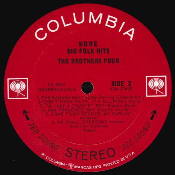 Brothers Four, The : More Big Folk Hits (LP,Album,Stereo)