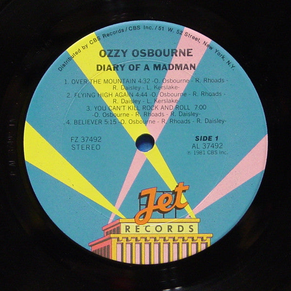 Ozzy Osbourne : Diary Of A Madman (LP,Album)