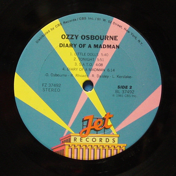 Ozzy Osbourne : Diary Of A Madman (LP,Album)