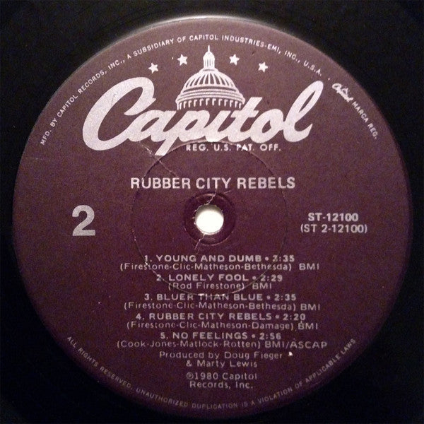 Rubber City Rebels : Rubber City Rebels (LP,Album)