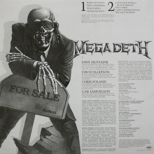 Megadeth : Peace Sells... But Who's Buying? (LP,Album,Reissue)