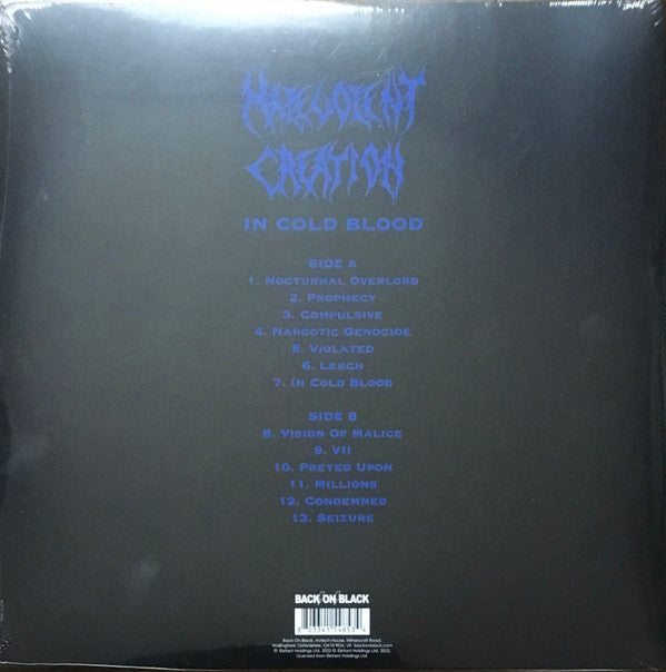 Malevolent Creation : In Cold Blood (LP,Album,Limited Edition,Reissue)