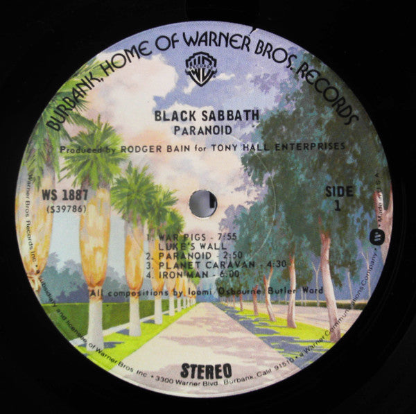 Black Sabbath : Paranoid (LP,Album,Repress)
