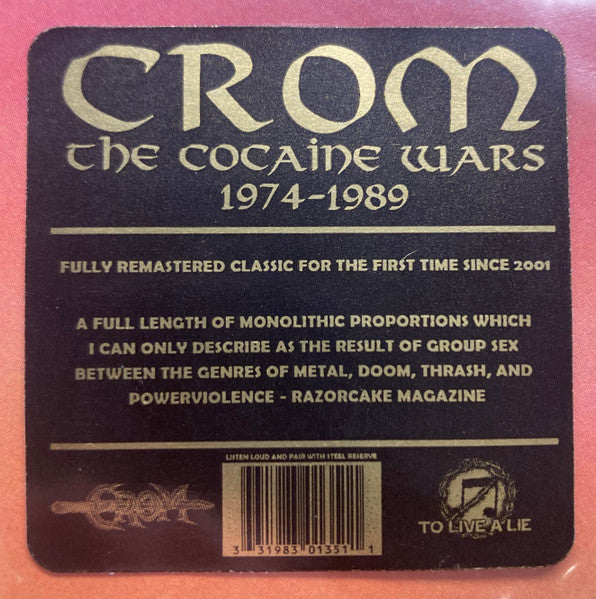 Crom (2) : The Cocaine Wars 1974-1989 (12",Album,Limited Edition)