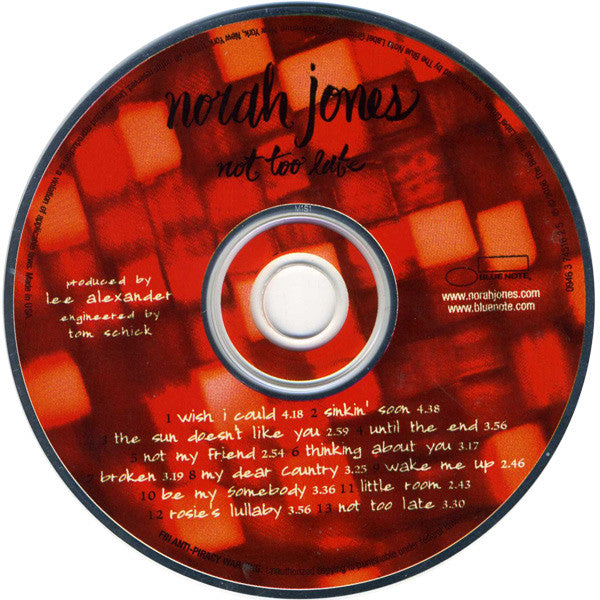 Norah Jones : Not Too Late (Album)