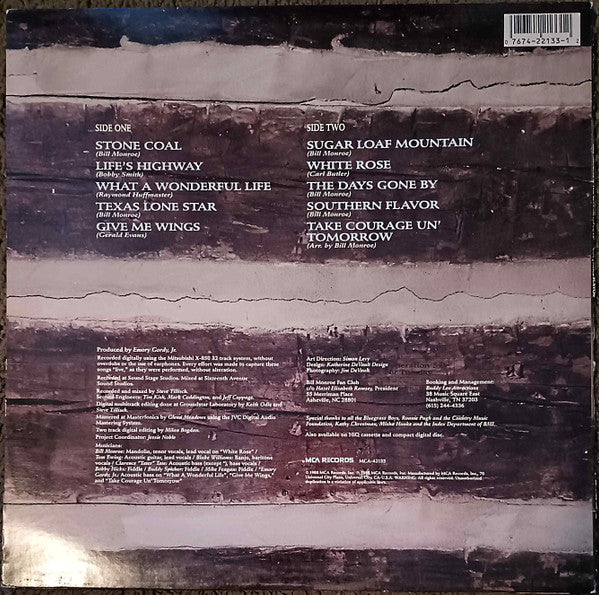 Bill Monroe & His Blue Grass Boys : Southern Flavor (LP,Album)